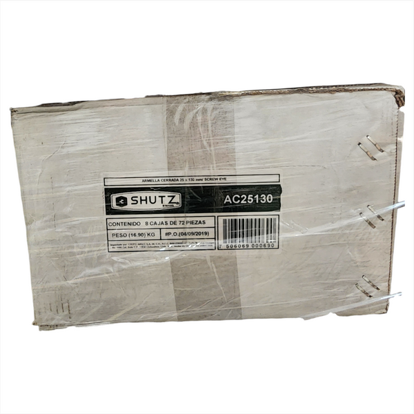 Armella Cerrada 25x130mm mayoreo paquete 576 pz