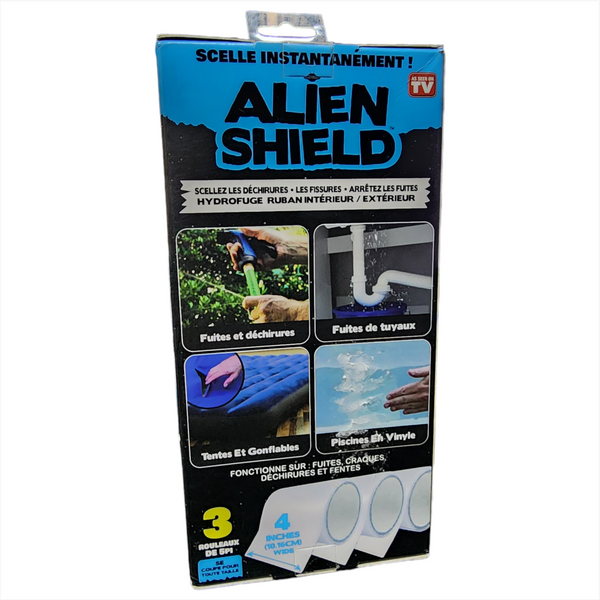 Cinta  transparente impermeable Alien Shield  para rasgaduras 3pzs