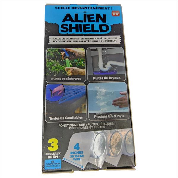 Cinta  transparente impermeable Alien Shield  para rasgaduras 3pzs