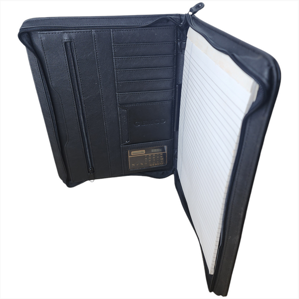 Carpeta Ejecutiva Tipo Piel libreta + calculadora GEMCO