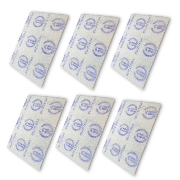 Fibra Blanca cristal losa fina Abratex whitegrit pack 6pz