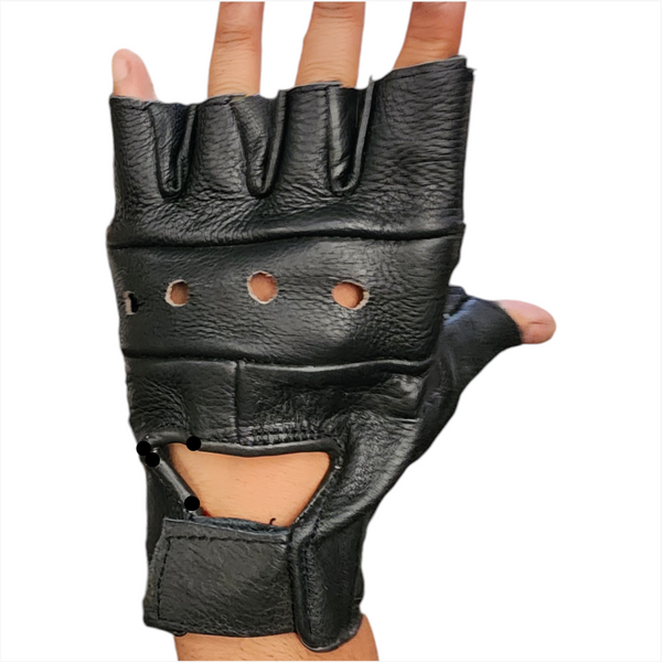 Guantes de Piel Deportivos Gym Ciclismo Talla Grande