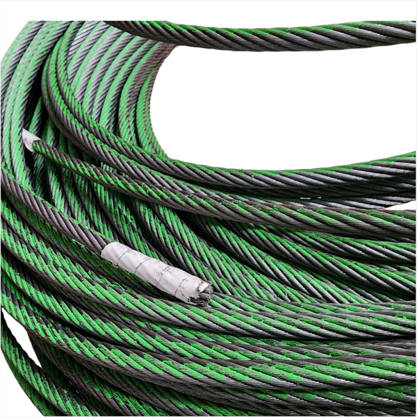 Bobina Rollo Cable de Acero 1/4” 6mm x 120m