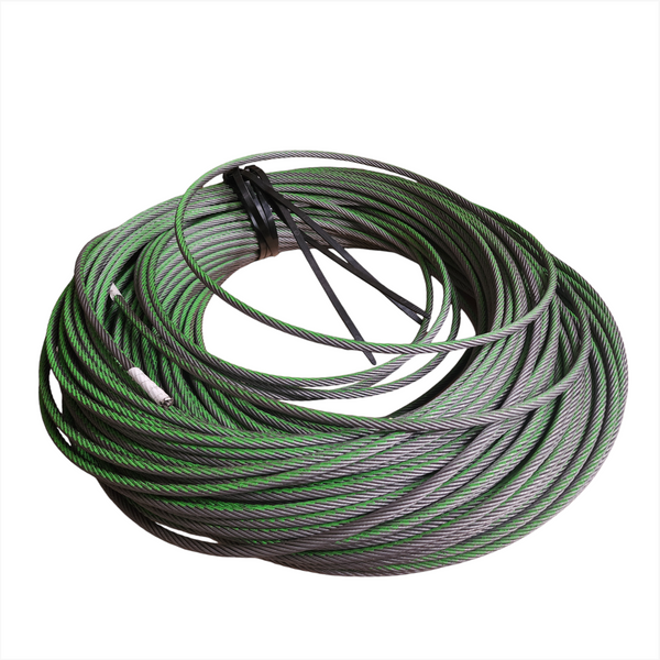 Bobina Rollo Cable de Acero 1/4” 6mm x 120m
