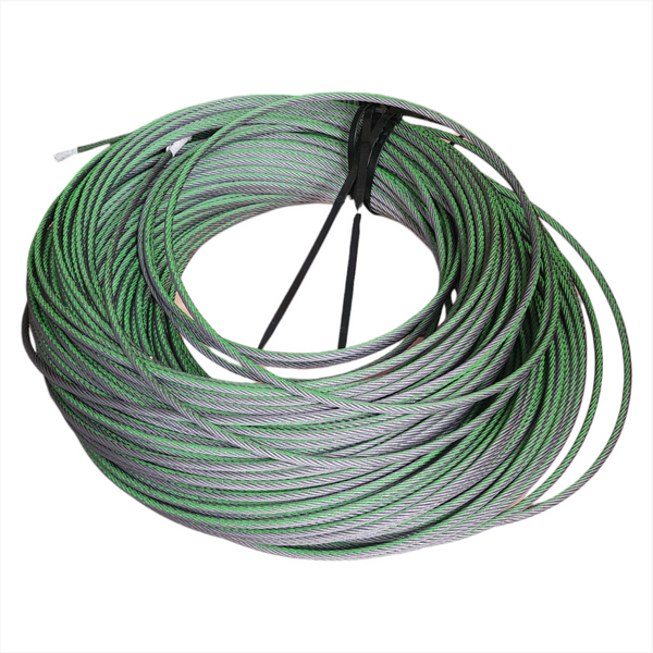 Bobina Rollo Cable de Acero 1/4” 6mm x 120m
