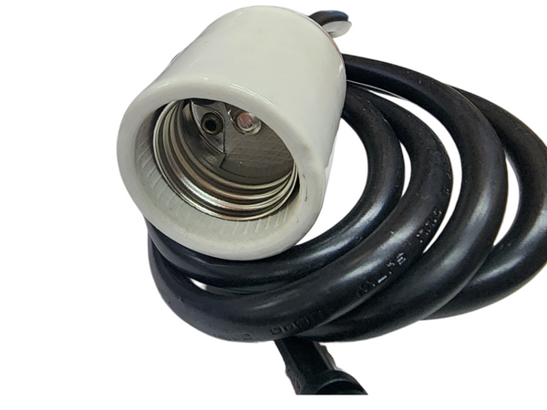 Extension Electrica con Socket de porcelana Porta Lampara