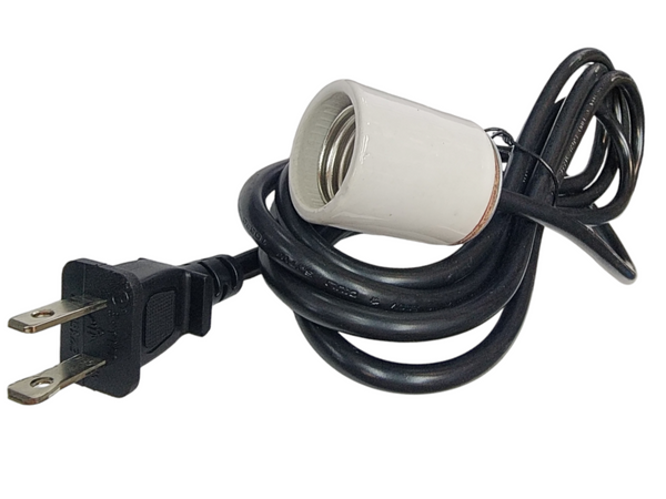 Extension Electrica con Socket de porcelana Porta Lampara