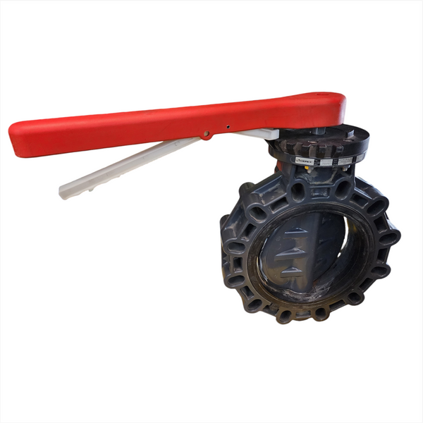 Valvula de Mariposa PVC industrial con Palanca 10" CEPEX