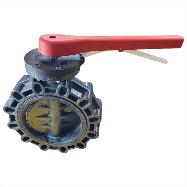 Valvula de Mariposa PVC industrial con Palanca 10" CEPEX