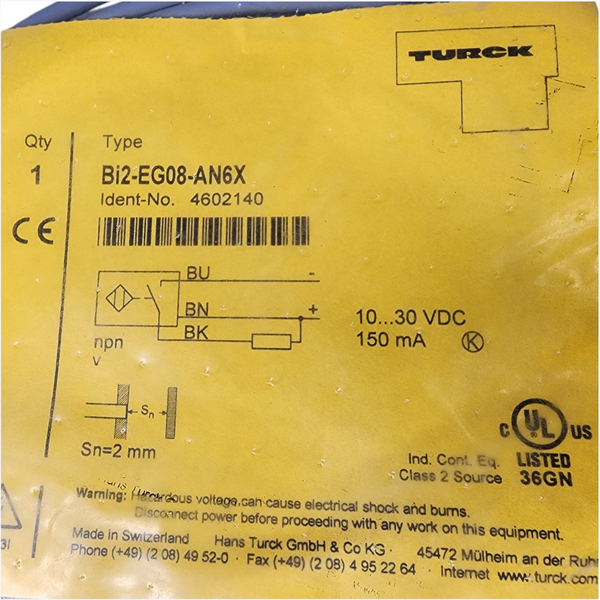 Bi2-EG08-AN6X SENSOR INDUCTIVO DE PROXIMIDAD de 2MM