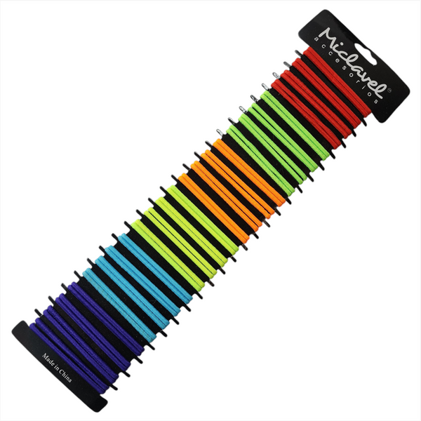 Liga de colores elástico para Cabello Miclavel pack 48 pz