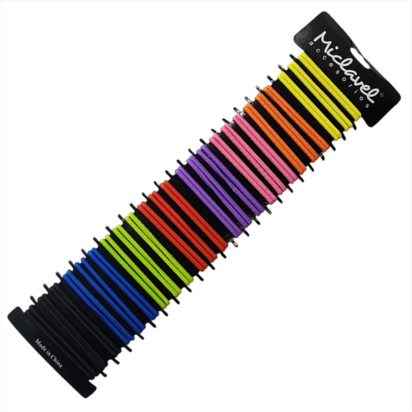 Liga de colores elástico para Cabello Miclavel pack 48 pz