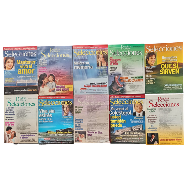 Lotes de 10 revistas Selecciones del reader's digest