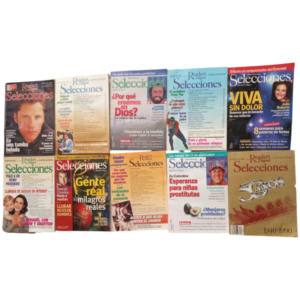 Lotes de 10 revistas Selecciones del reader's digest