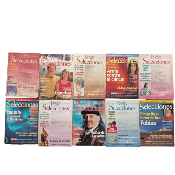 Lotes de 10 revistas Selecciones del reader's digest