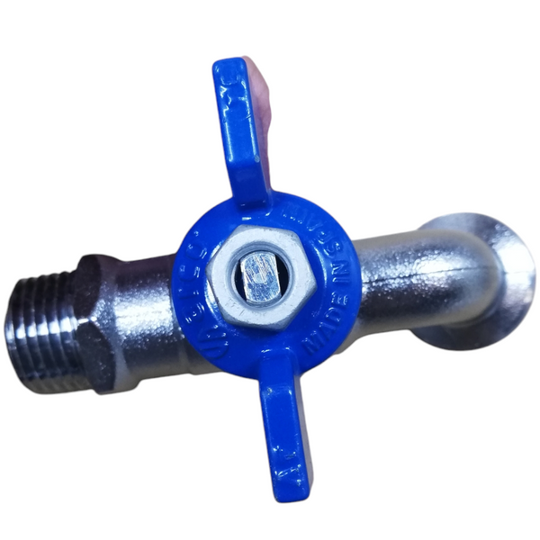 pack 10 llave de nariz para mangera de 1/2 de laton Cromado