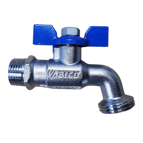 pack 5 llave de nariz para mangera de 1/2 de laton Cromado