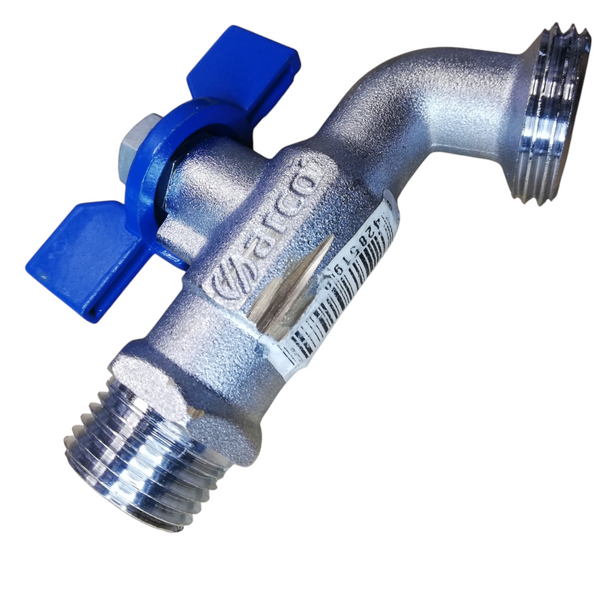 pack 1 llave de nariz para mangera de 1/2 de laton Cromado