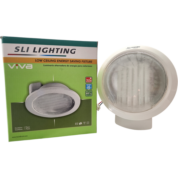 Lampara Sobreponer 32w plafon pack 4pz luz blanca fluorescente