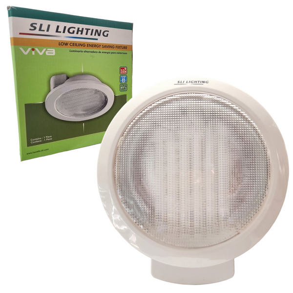 Lampara Sobreponer 32w plafon pack 4pz luz blanca fluorescente