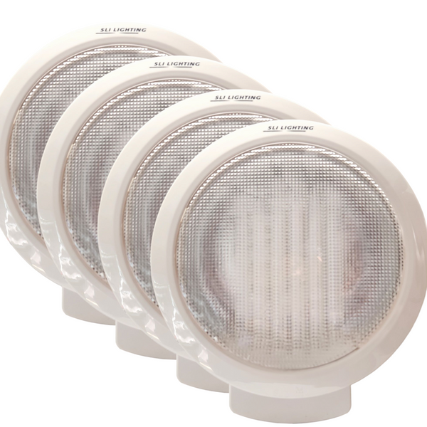 Lampara Sobreponer 32w plafon pack 4pz luz blanca fluorescente