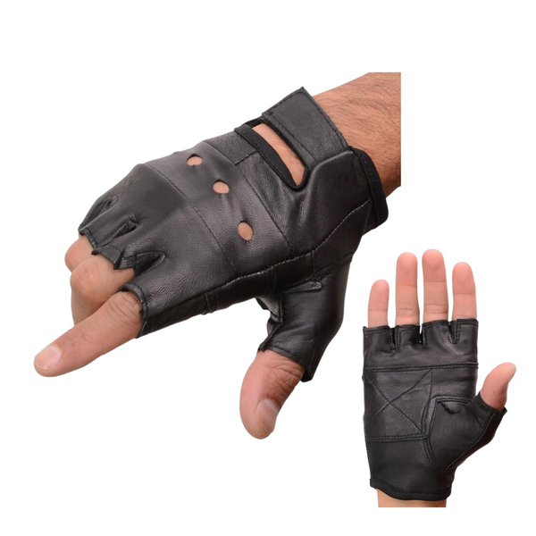 pack 3 Guantes De Piel Deportivos Gym Ciclismo Talla L