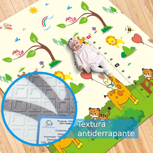 Caja mayoreo Tapete Bebe Plegable Reversible XPE Foamy 6 pzs