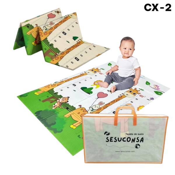 Tapete para Bebe Plegable Reversible XPE Foamy 1.2mX1.8mX1cm