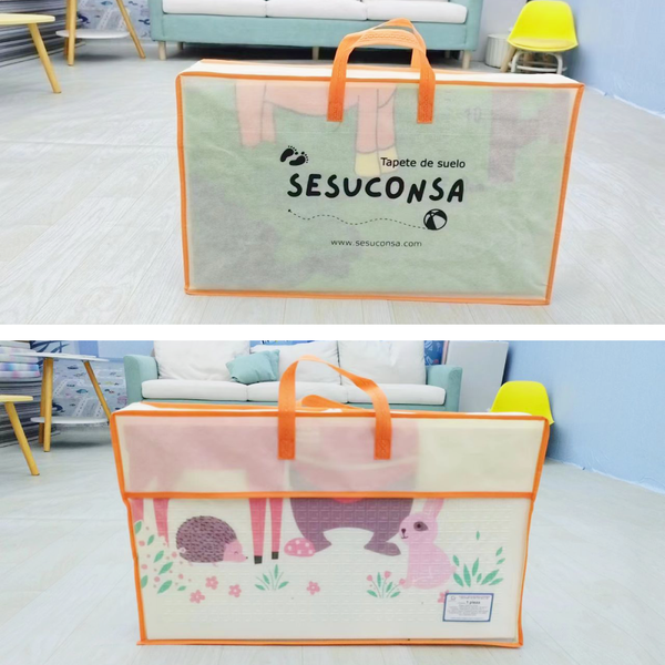 Caja mayoreo Tapete Bebe Plegable Reversible XPE Foamy 6 pzs