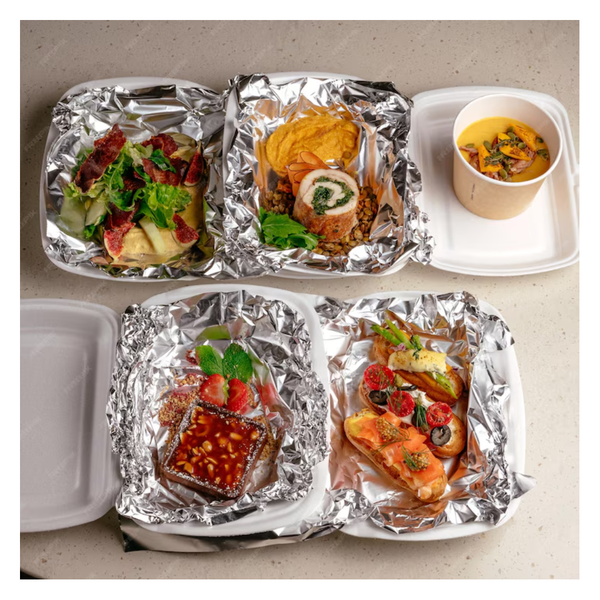 500 hojas de papel aluminio precortadas 30x27cm