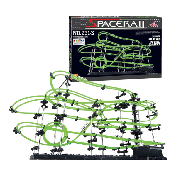 Spacerail 16000mm juego de canicas fosforescente 343 piezas