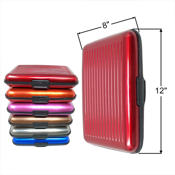 Tarjetero De Aluminio Seguridad Portatarjetas pack 50 pzs