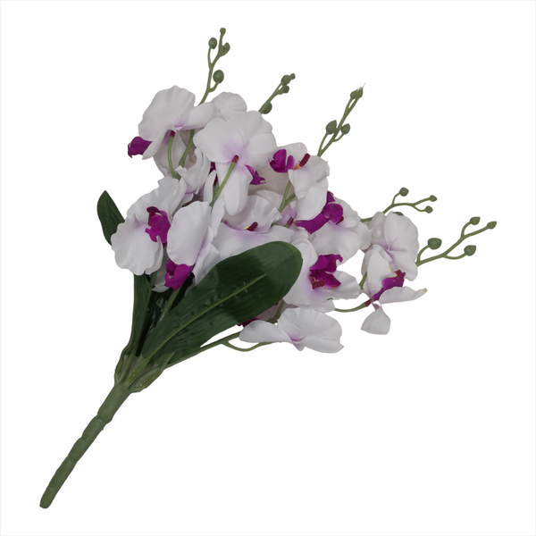 Pack  4 Orquídea Artificial decoración 40cm rosa o amarilla o 2 y 2