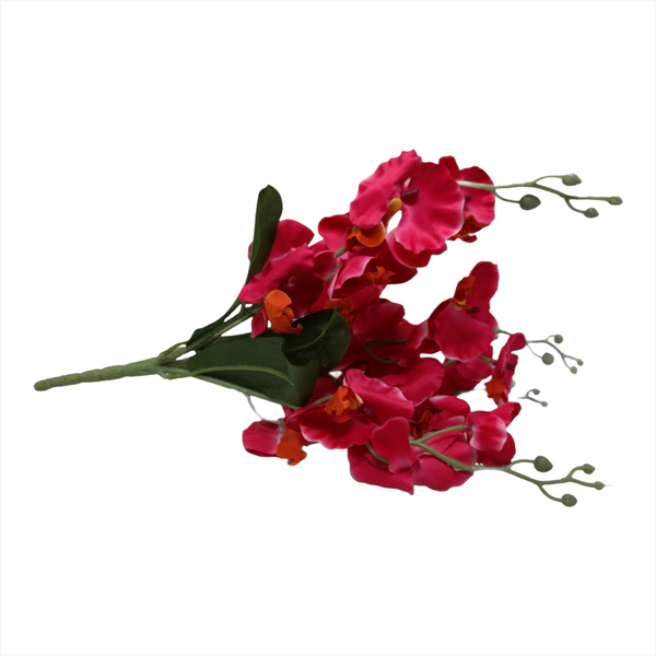 Pack  4 Orquídea Artificial decoración 40cm rosa o amarilla o 2 y 2