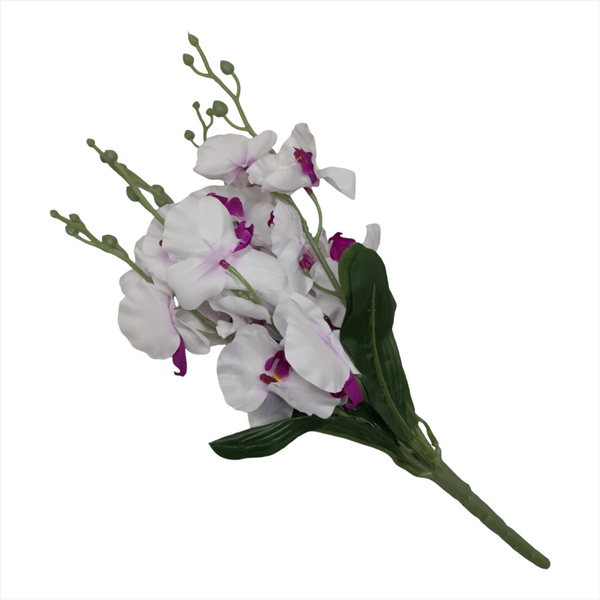 Pack  4 Orquídea Artificial decoración 40cm rosa o amarilla o 2 y 2