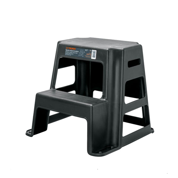 Taburete de 2 peldaños resistente hasta 200kg