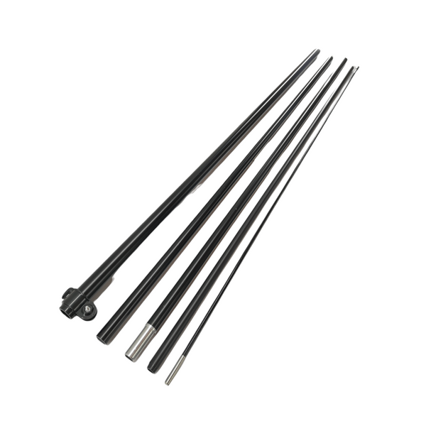 1 Asta de bandera 5.5m + base estructura cruceta + pivote + dona