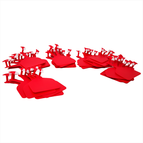 50 ARETES PLASTICO MARCAJE ETIQUETA GANADO BOVINO