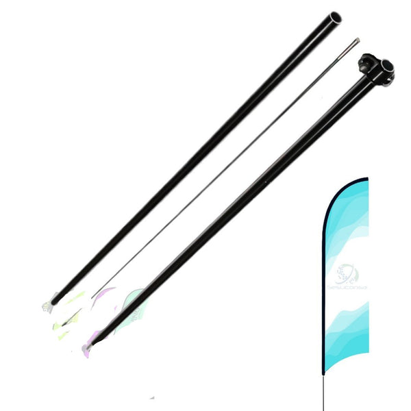 1 Asta De Bandera 3.5m Flag Banner Feather Flag Pole