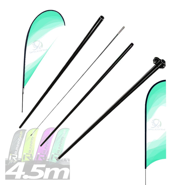 Pack 10 Asta De Bandera 4.5m Flag Banner Feather Flag Pole