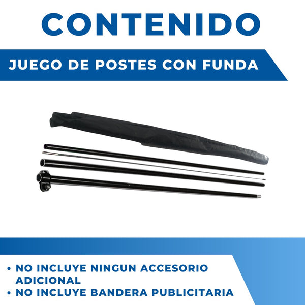 Pack 10 Asta De Bandera 4.5m Flag Banner Feather Flag Pole