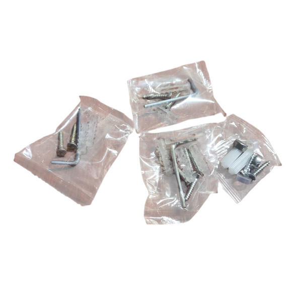 Juego de accesorios de baño plateado Mate de 7 piezas