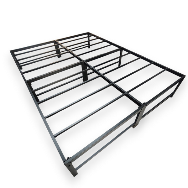 Base cama de metal de 14 pulgadas negro