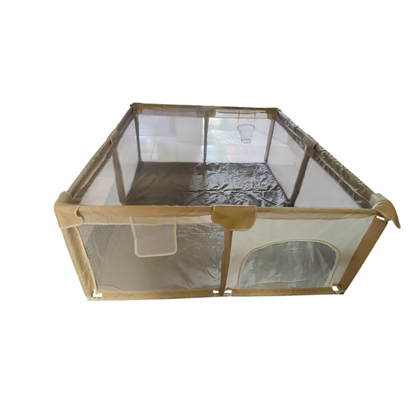 Corral para bebes con pelotas y aro de basket 180x150x66 cm