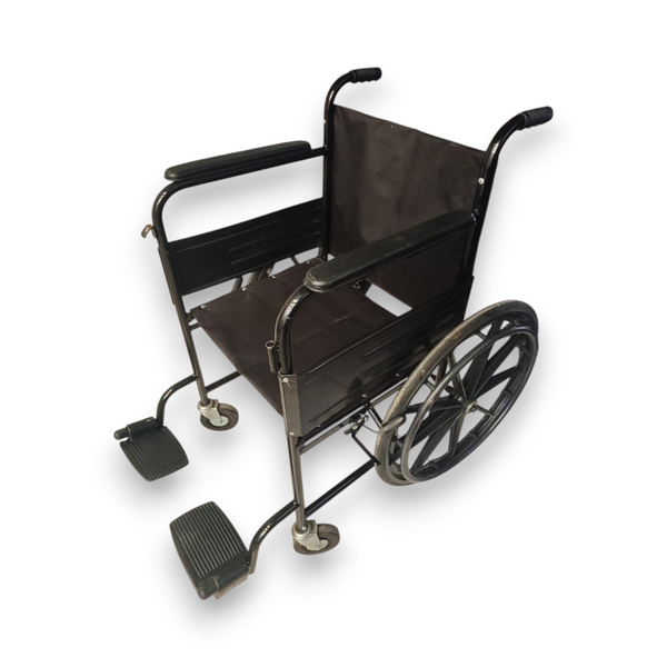 Silla de ruedas ligera para adulto mayor Negra Usada