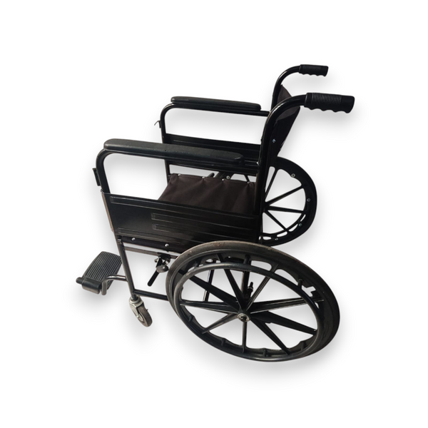 Silla de ruedas ligera para adulto mayor Negra Usada