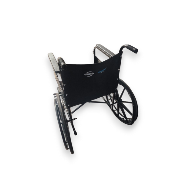 Silla de ruedas ligera para adulto mayor Negra Usada