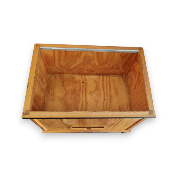 Mueble de madera contenedor bolillero panadería