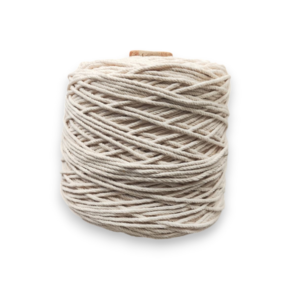 Hilo Algodón Crudo Torcido Piola Bobina 1kg 2mm 564m