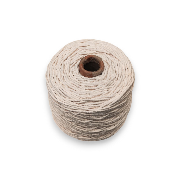 Hilo Algodón Crudo Torcido Piola Bobina 1kg 2mm 564m
